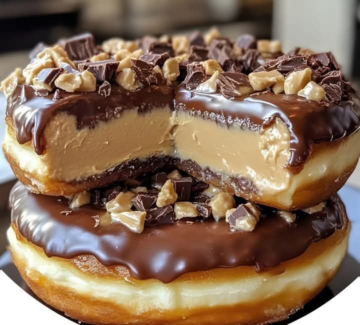Peanut Butter Cheesecake Donuts: Effortless No-Bake Delight